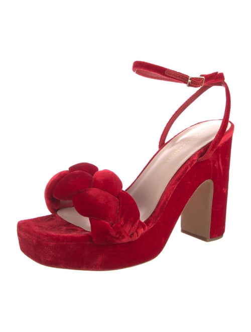 Loeffler Randall Velvet Braided Accents Sandals