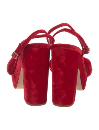 Loeffler Randall Velvet Braided Accents Sandals