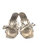 Loeffler Randall Leather Bow Accents Slides