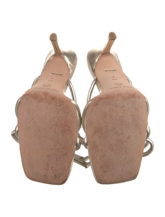 Loeffler Randall Leather Bow Accents Slides