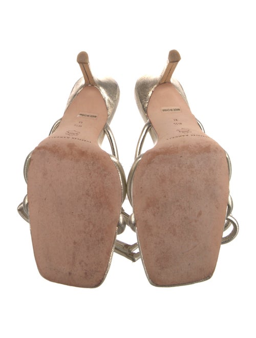 Loeffler Randall Leather Bow Accents Slides