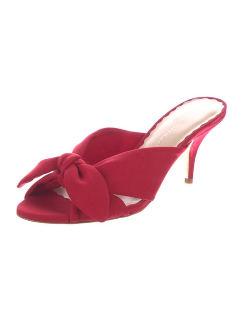 Loeffler Randall Satin Bow Accents Slides