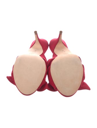 Loeffler Randall Satin Bow Accents Slides