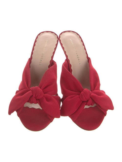 Loeffler Randall Satin Bow Accents Slides