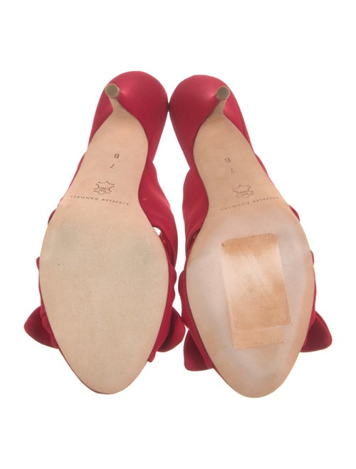 Loeffler Randall Satin Bow Accents Slides