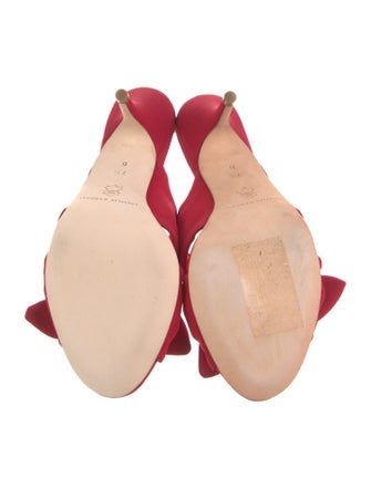 Loeffler Randall Satin Bow Accents Slides