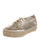 Loeffler Randall Leather Lasercut Accents Espadrilles