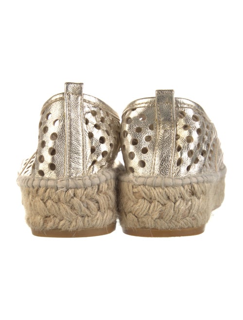 Loeffler Randall Leather Lasercut Accents Espadrilles