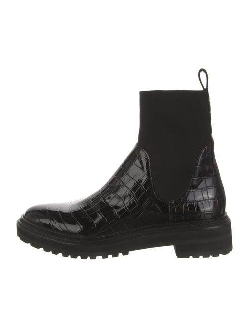 Loeffler Randall Embossed Leather Chelsea Boots