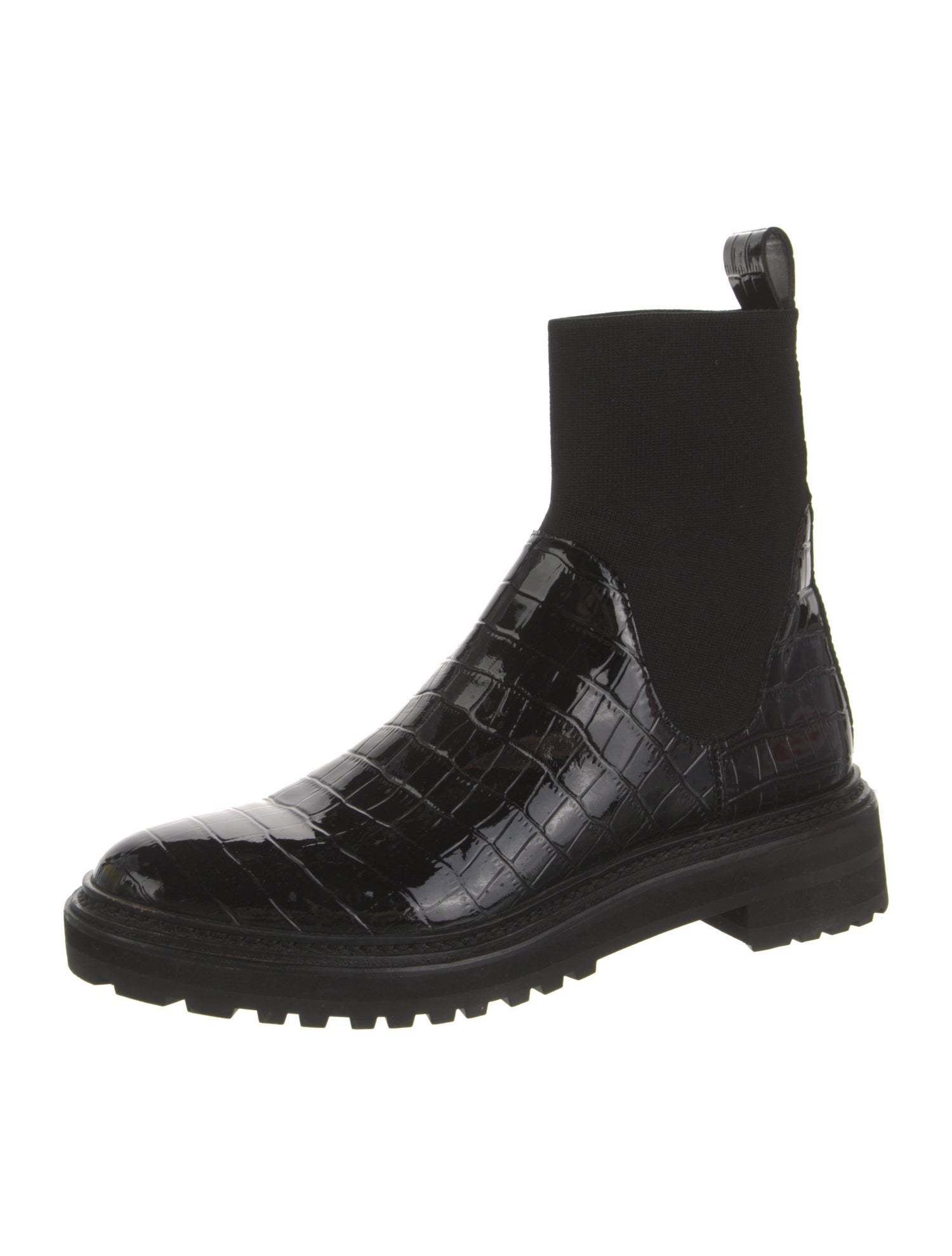 Loeffler Randall Embossed Leather Chelsea Boots