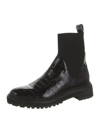 Loeffler Randall Embossed Leather Chelsea Boots