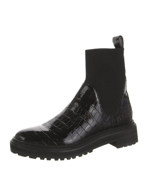 Loeffler Randall Embossed Leather Chelsea Boots