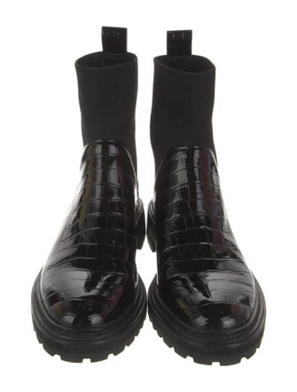 Loeffler Randall Embossed Leather Chelsea Boots