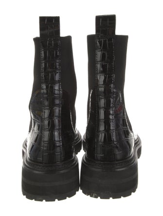 Loeffler Randall Embossed Leather Chelsea Boots