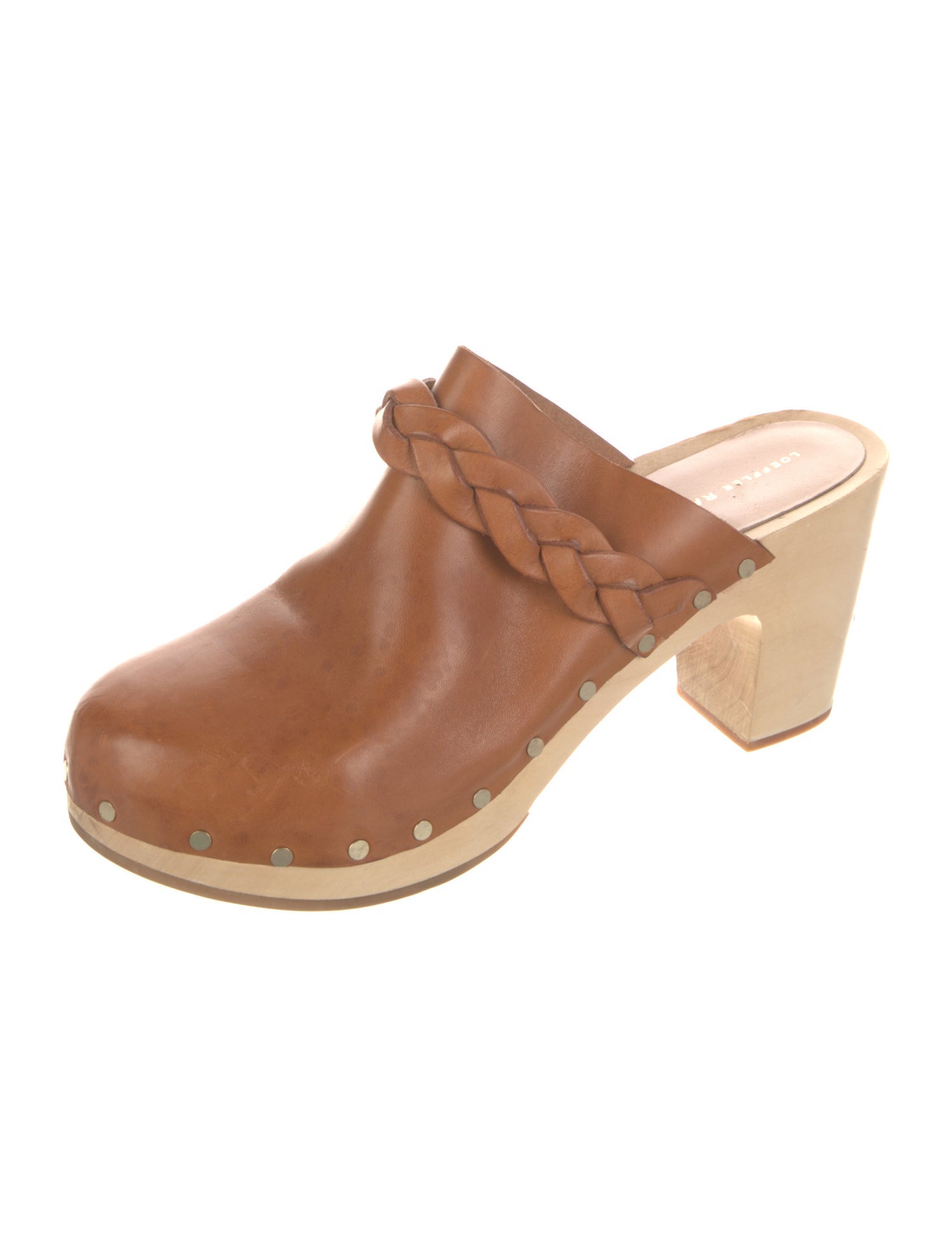 Loeffler Randall Leather Braided Accents Mules