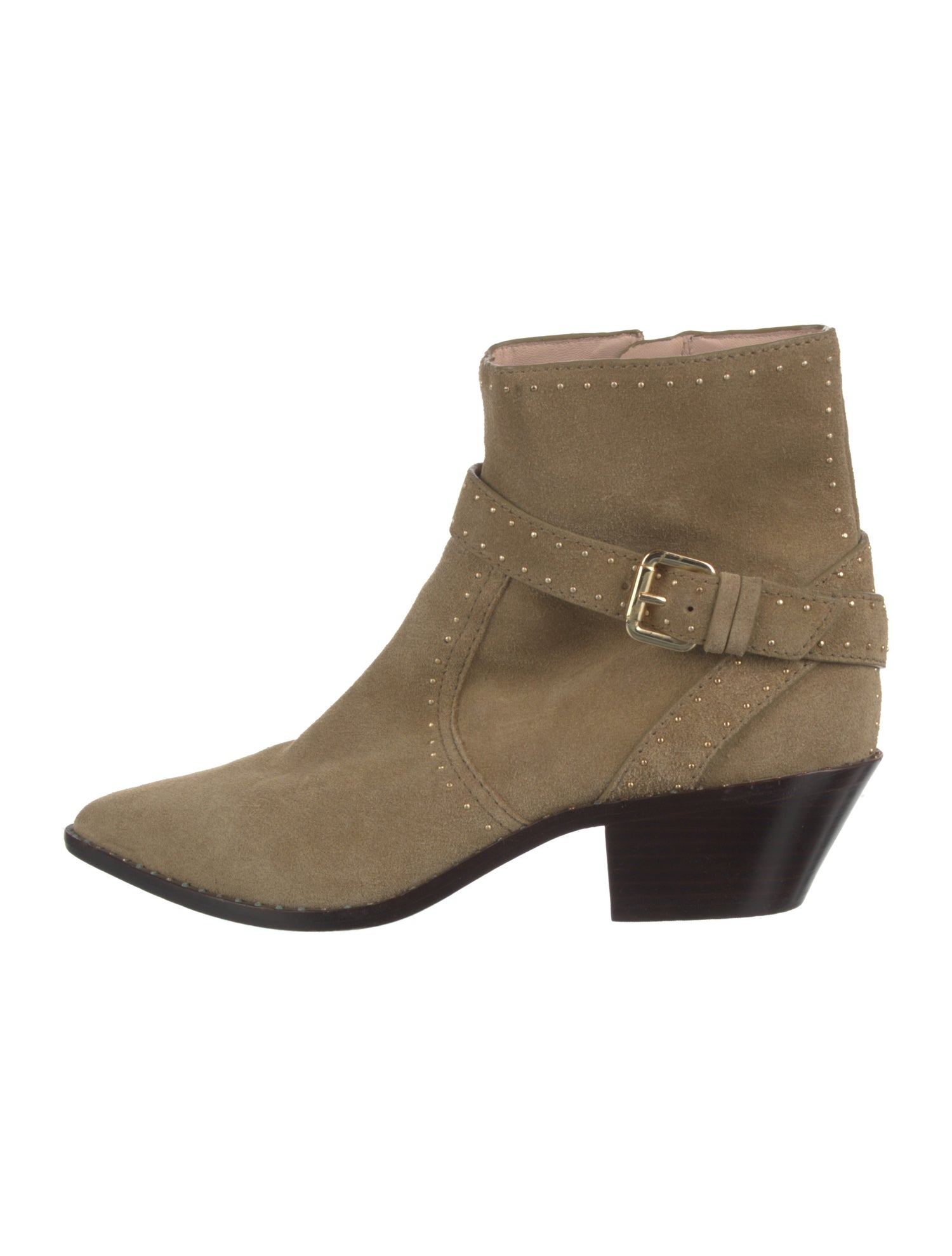 Loeffler Randall Suede Studded Accents Boots