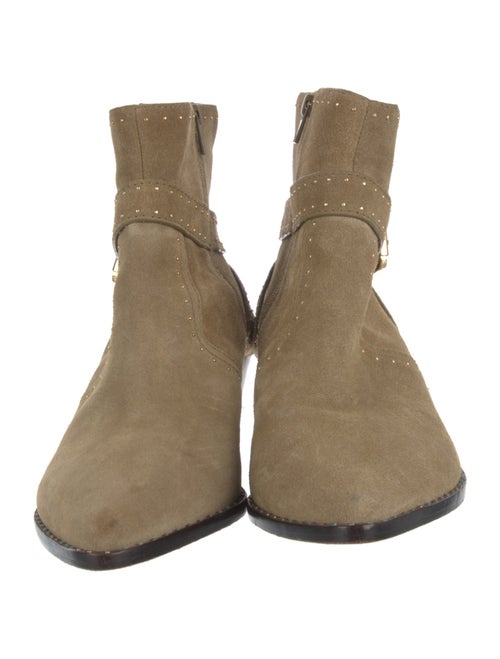 Loeffler Randall Suede Studded Accents Boots