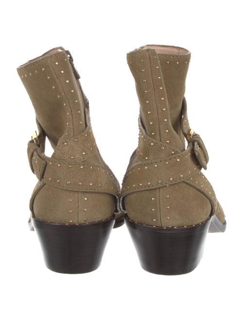 Loeffler Randall Suede Studded Accents Boots