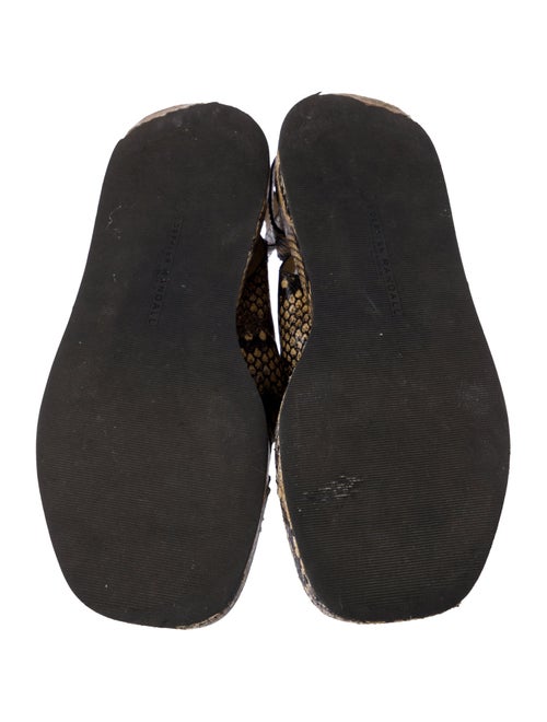 Loeffler Randall Embossed Leather Animal Print Espadrilles