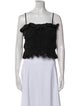 Loeffler Randall Square Neckline Sleeveless Crop Top