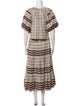 Loeffler Randall Striped Ruffle Embellishment Skirt Set