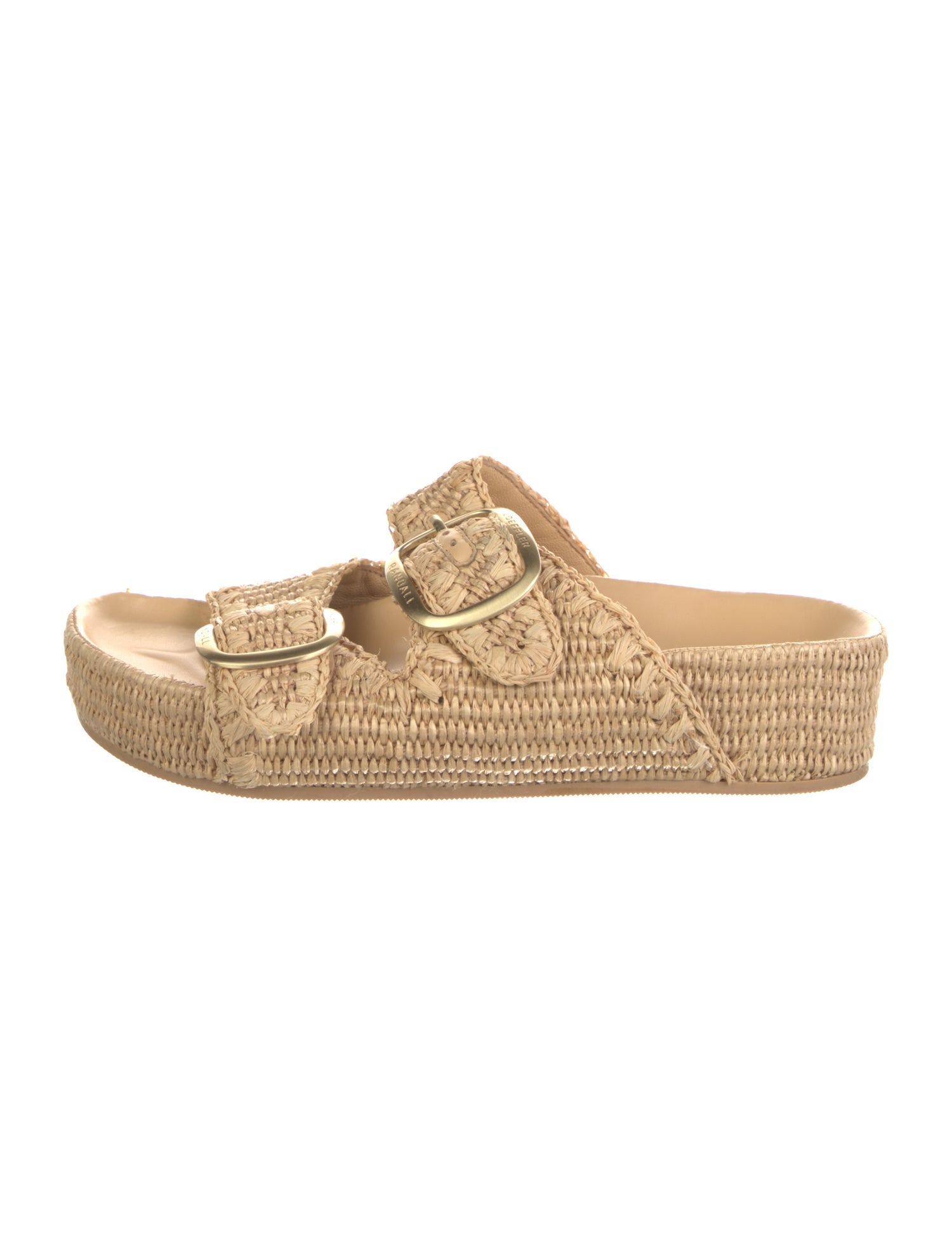 Loeffler Randall Raffia Patterned Slides