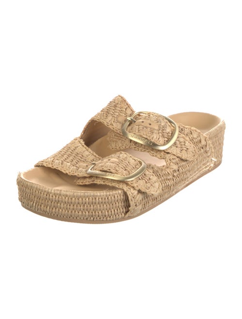 Loeffler Randall Raffia Patterned Slides