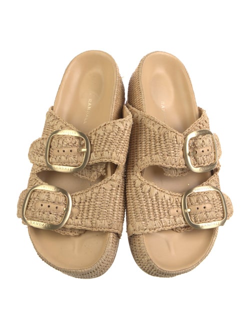 Loeffler Randall Raffia Patterned Slides