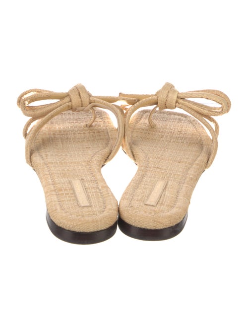 Loeffler Randall Raffia Bow Accents Espadrilles