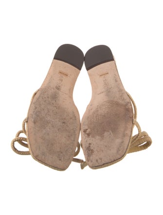 Loeffler Randall Raffia Bow Accents Espadrilles