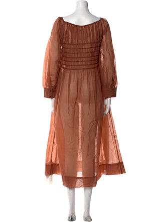 Loeffler Randall Scoop Neck Long Dress