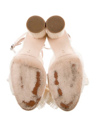 Loeffler Randall Animal Print Bow Accents Sandals