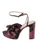 Loeffler Randall Leather Printed Sandals