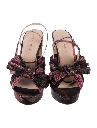 Loeffler Randall Leather Printed Sandals