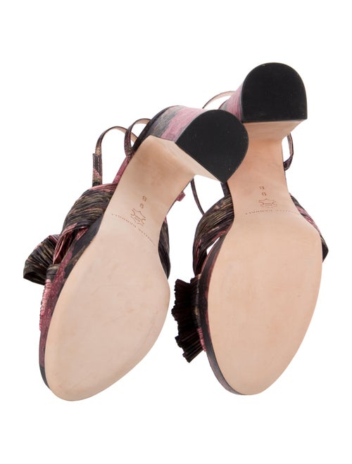 Loeffler Randall Leather Printed Sandals