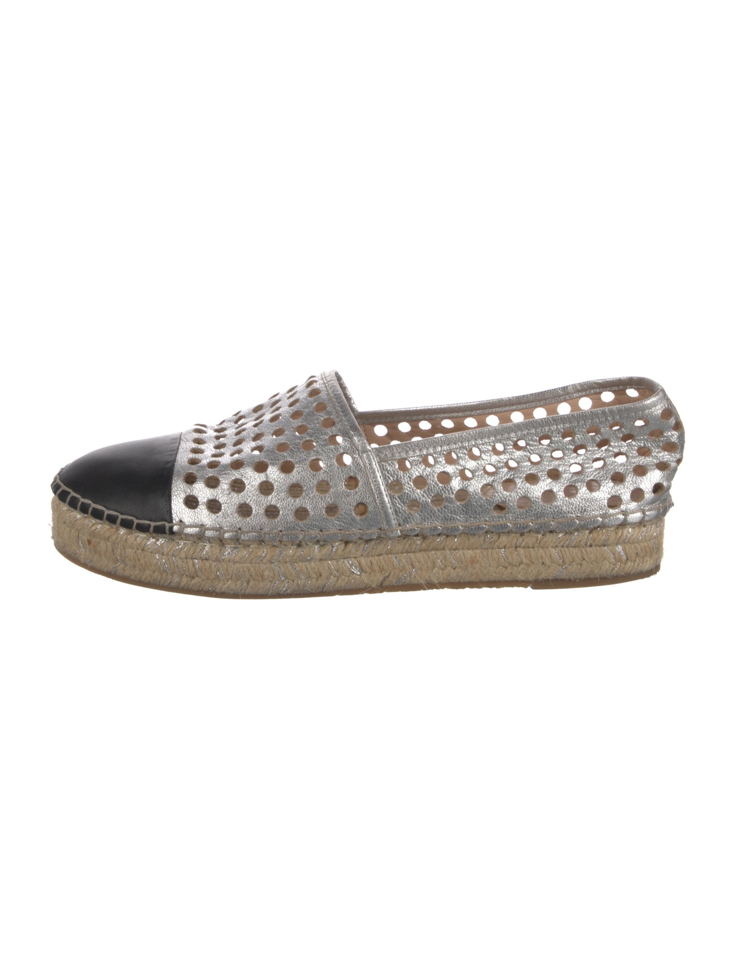 Loeffler Randall Leather Printed Espadrilles