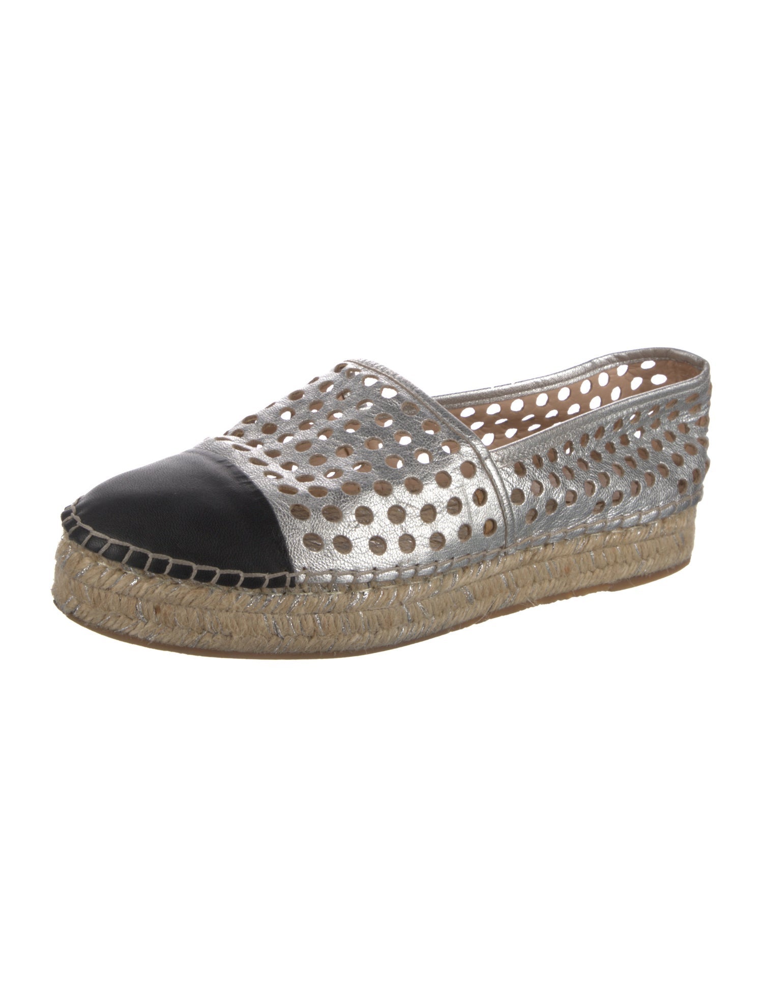 Loeffler Randall Leather Printed Espadrilles