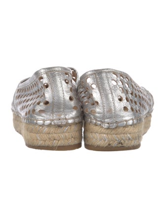 Loeffler Randall Leather Printed Espadrilles