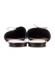 Loeffler Randall Leather Bow Accents Mules