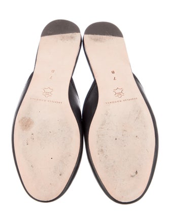 Loeffler Randall Leather Bow Accents Mules