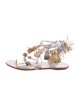 Loeffler Randall Leather Printed Gladiator Sandals