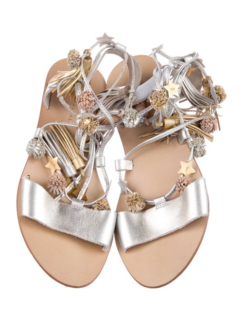 Loeffler Randall Leather Printed Gladiator Sandals