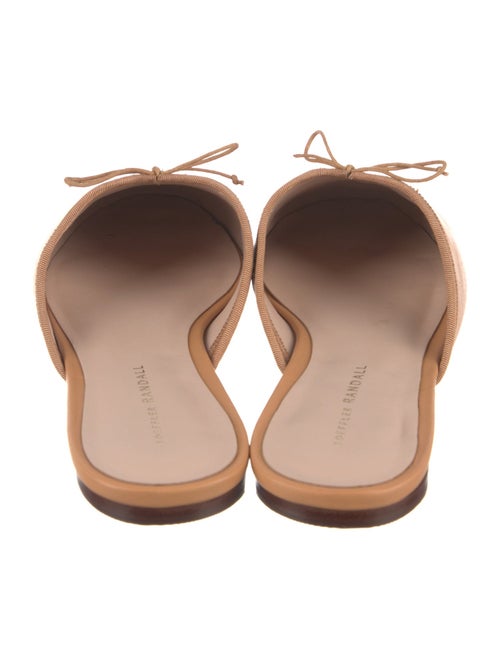 Loeffler Randall Leather Bow Accents Mules