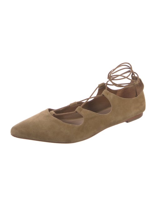 Loeffler Randall Suede Cutout Accent Ballet Flats