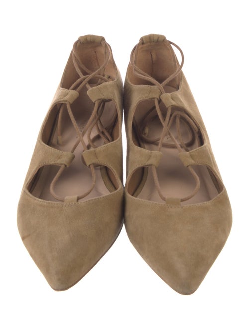 Loeffler Randall Suede Cutout Accent Ballet Flats