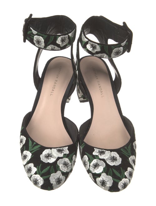 Loeffler Randall Suede Floral Print D'Orsay Pumps