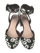 Loeffler Randall Suede Floral Print D'Orsay Pumps