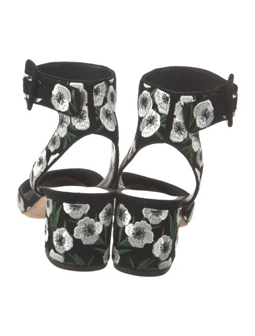 Loeffler Randall Suede Floral Print D'Orsay Pumps