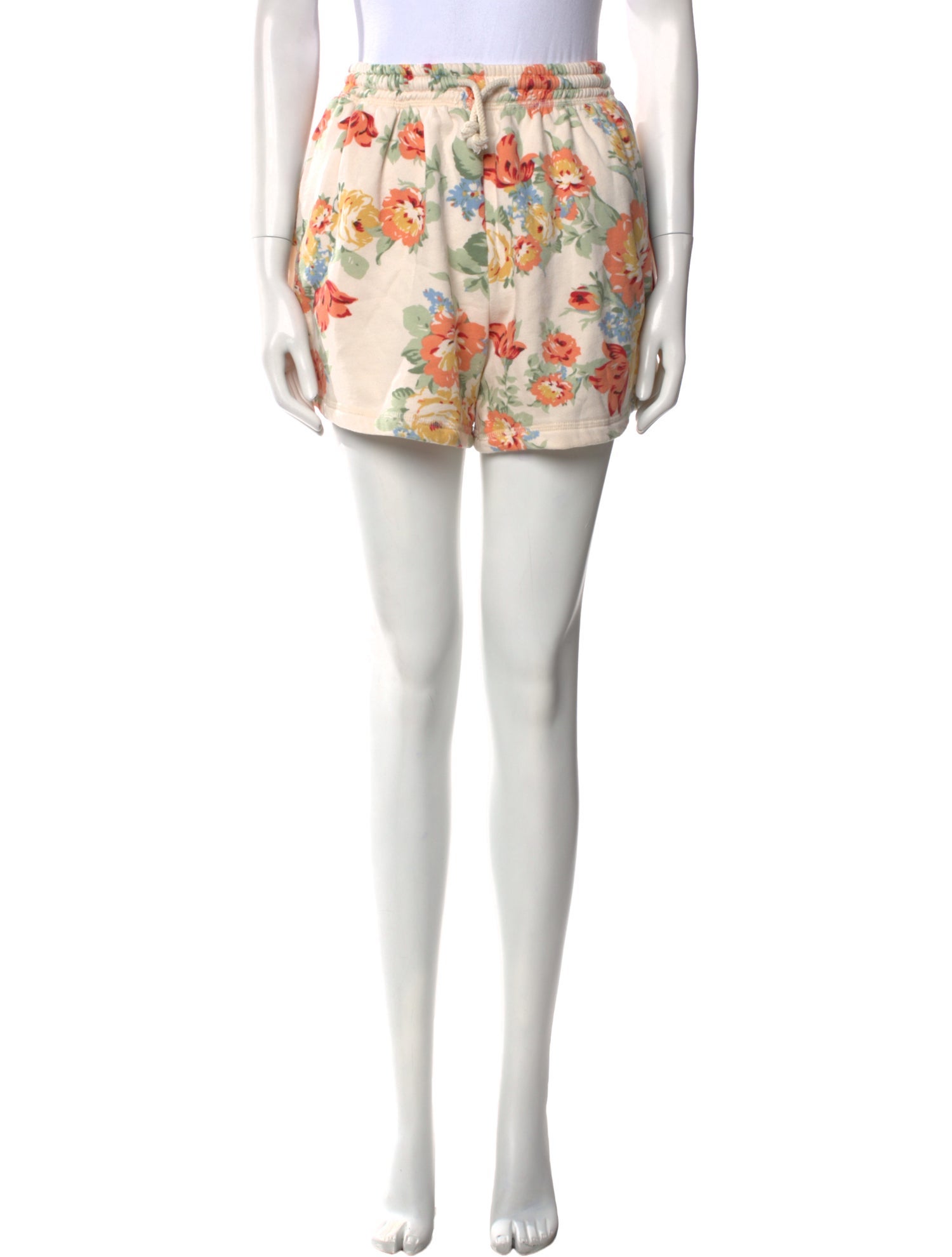 Loeffler Randall Floral Print Mini Shorts