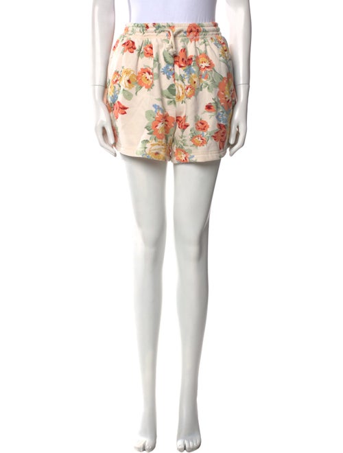 Loeffler Randall Floral Print Mini Shorts